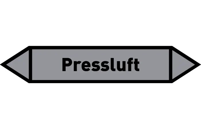 Pfeil Pressluft grau/schwarz 215x40 mm