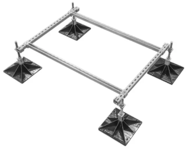 Dachmontageset 1.0x1.2 m 4 Füße; 1 Set Dachmontageset 1.0x1.2 m 4 Füße; 1 Set