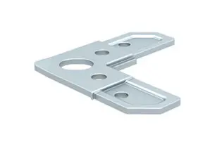 Eckwinkel für 30er Luftkanalprofil kurz Typ SL 30/3 K Stahl vz. Langloch; 1 VPE (100 Stück)