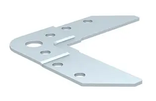 Eckwinkel für 40er Luftkanalprofil Typ P40/4 Stahl vz.; 1 VPE (150 Stück)