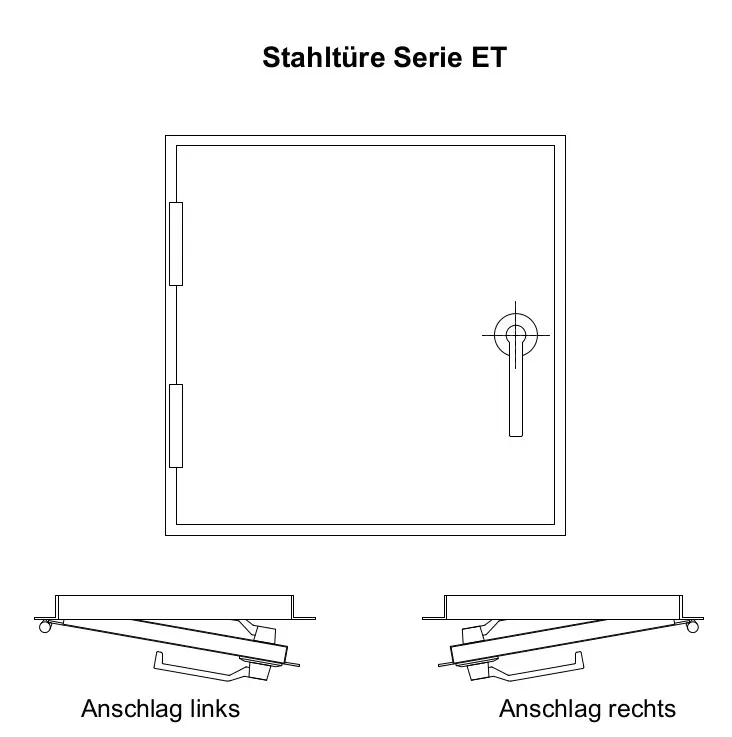 Stahltüren ET-2 EPDM-Dichtung 500x400 mm