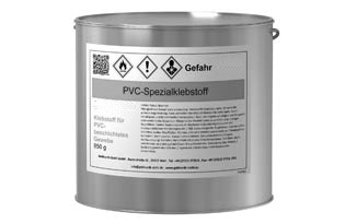 Kleber für PVC beschichtetes Gewebe Dose à 850 g Kleber für PVC beschichtetes Gewebe Dose à 850 g