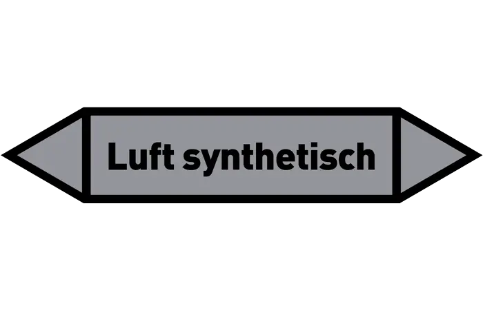 Pfeil Luft synthetisch grau/schwarz 125x25 mm