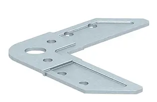 Eckwinkel für 40er Luftkanalprofil Typ P40/4 Edelstahl; 1 VPE (100 Stück)