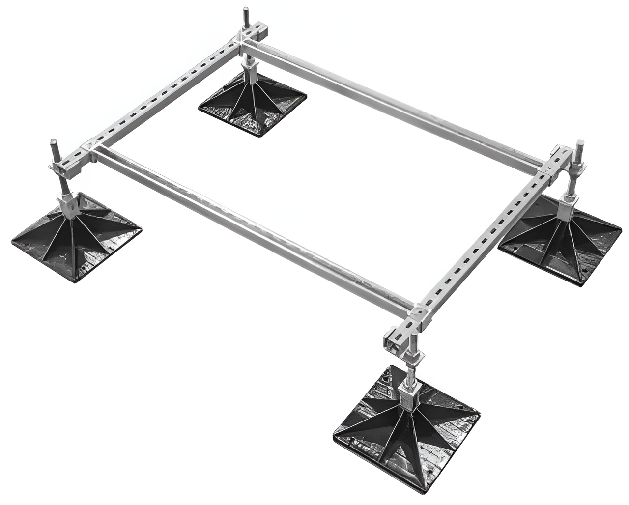 Dachmontageset 1.0x1.2 m 4 Füße, 1 Set