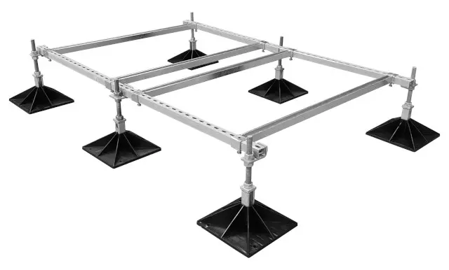 Dachmontageseterweiterung 1.0x1.2 m 2 Füße, 1 Set